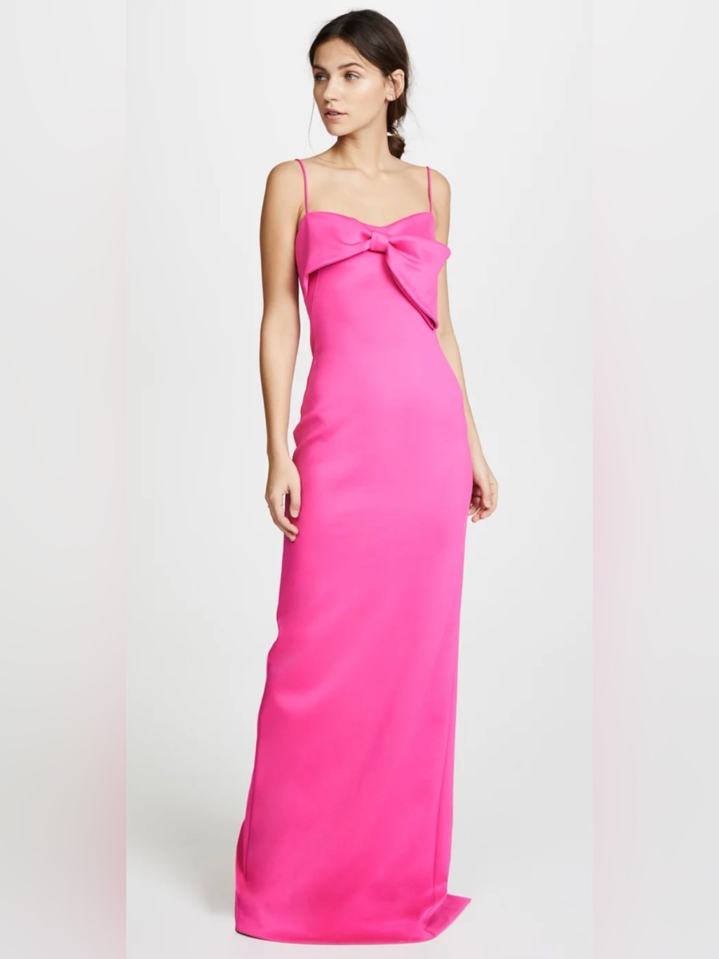 Black Halo Hot Pink Strapless Maxi Dress Size 2